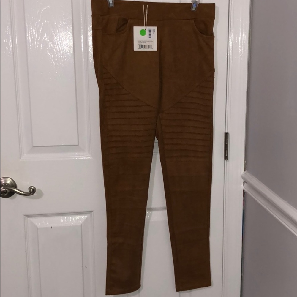 Tan Suede Pants